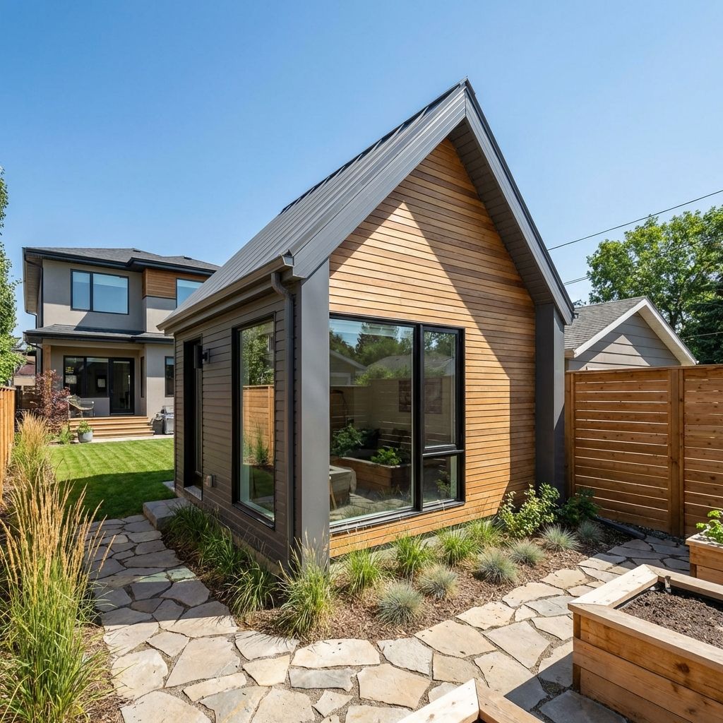 Modern Garden Suite / Laneway House - Detail View