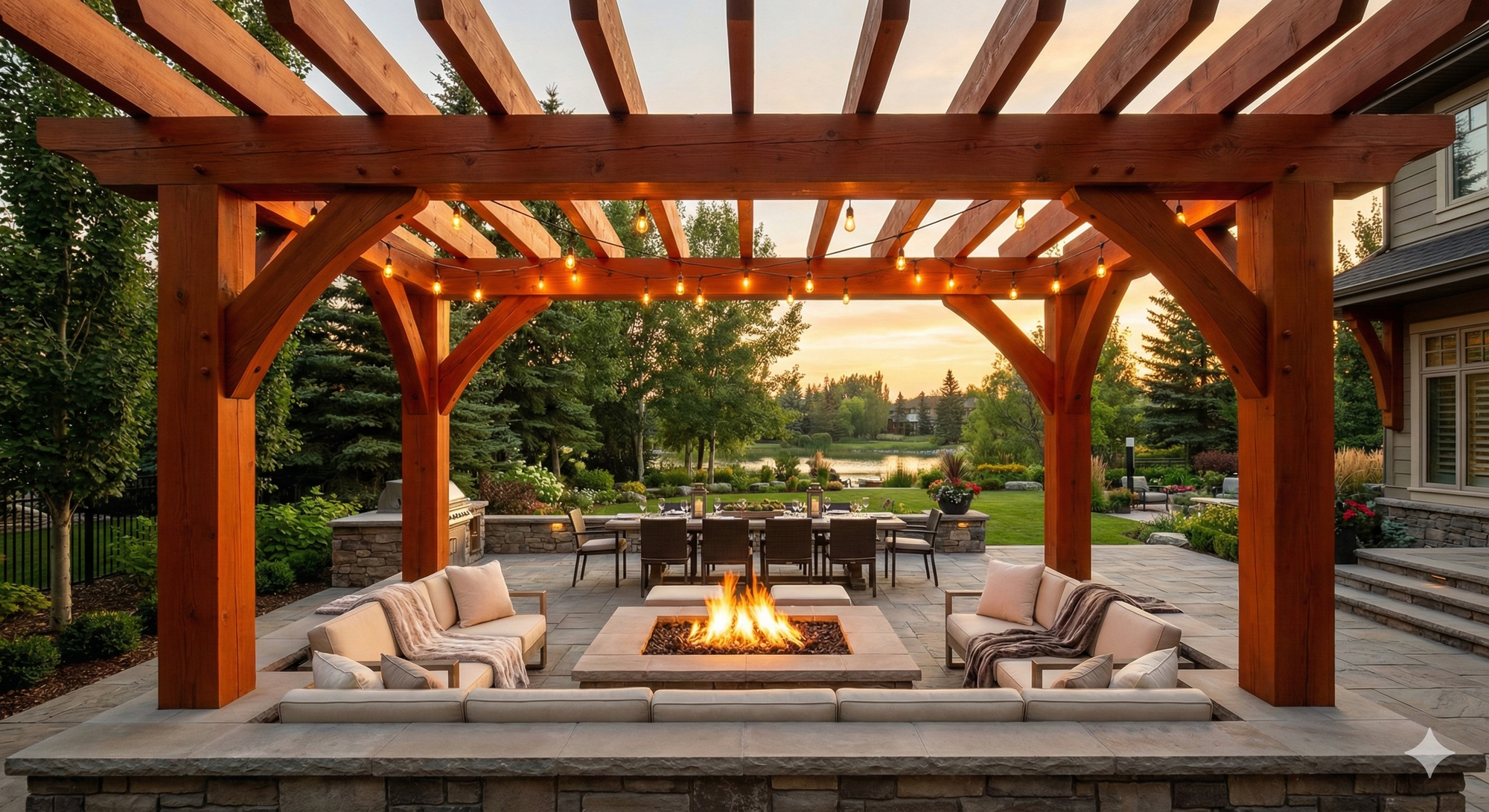 Luxury custom infill estate home in Lake Bonavista Calgary with contemporary architecture