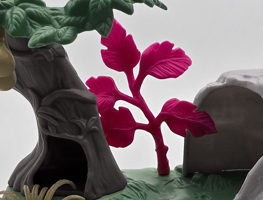 Large magenta foliage