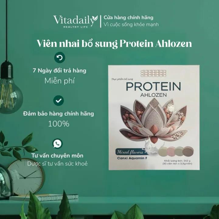 Viên nhai bổ sung Protein Ahlozen tăng cơ, giảm mỡ hiệu quả