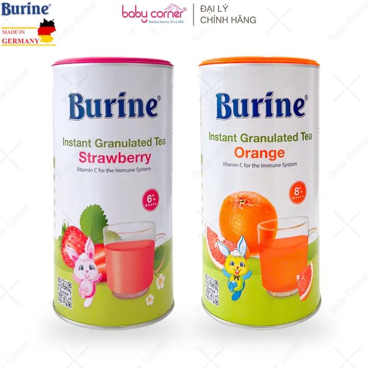 Trà cốm hoa quả Burine dinh dưỡng dành cho bé - Vị Cam Nam Mỹ Bổ sung Vitamin C, tăng cường đề kháng (từ 8 tháng tuổi) (13411)