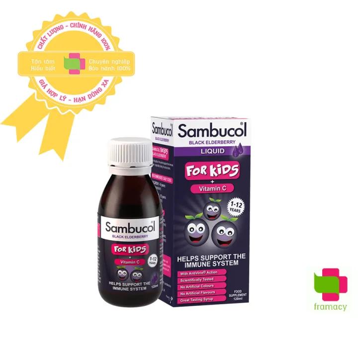 Siro tăng đề kháng cho bé Pediakid Immuno/Sambucol Liquid/ Drops Pháp/UK (125ml)