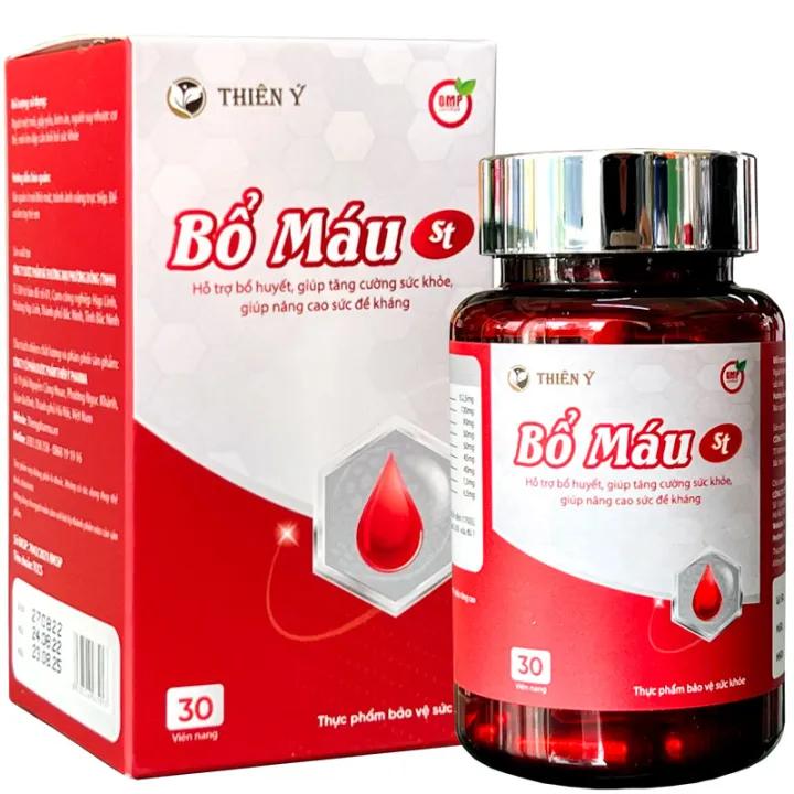 Bổ Máu ST, hỗ trợ bổ huyết, hỗ trợ tăng cường sức khỏe ( Hộp 30 viên )
