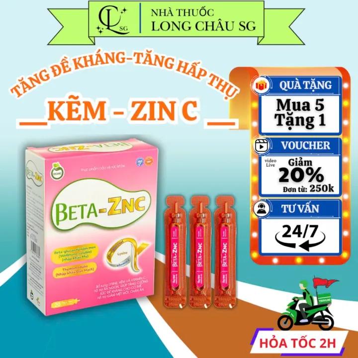 Siro Tăng Đề Kháng Cho Bé BETA-ZINC - Bé khỏe mạnh, tăng cường hấp thụ bồi bổ sức khỏe 20 ống