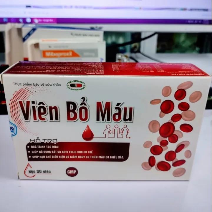 Viên bổ máu - hỗ trợ quá trình tạo máu [hộp 30 viên]