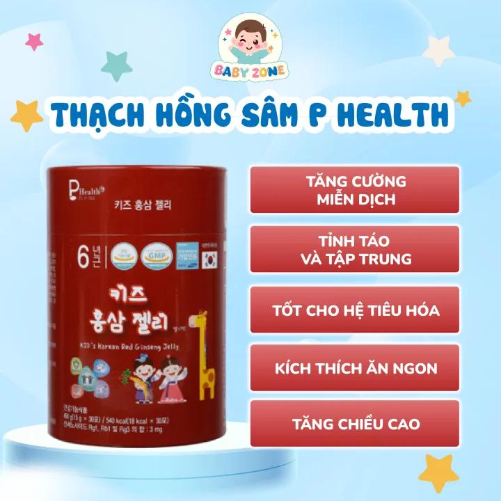 Thạch Hồng Sâm Tăng Cường Đề Kháng Cho Bé P Health