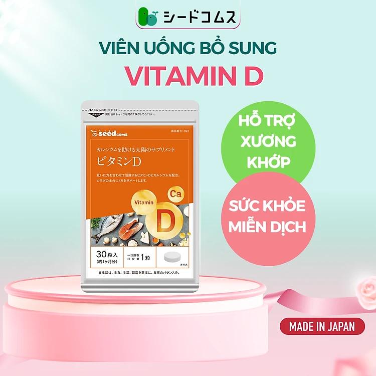 Combo Viên Uống Bổ Sung Vitamin C, E, D, B Vitamin Tổng Hợp Và Khoáng Chất Seedcoms Nhật Bản