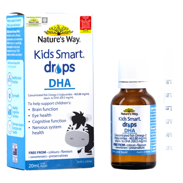Thực phẩm bảo vệ sức khỏe Kids Smart Drops DHA