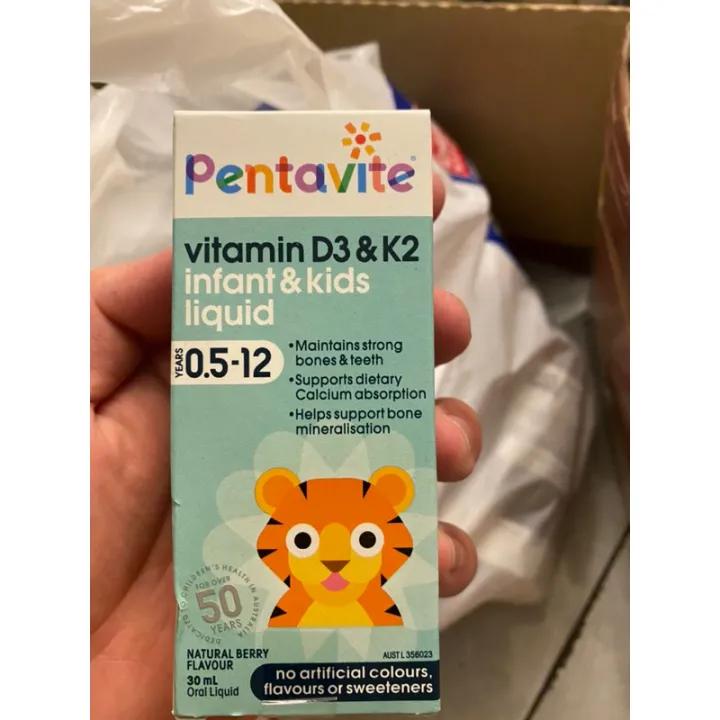 Pentavite Vitamin D3 & K2 Bổ sung D3- K2