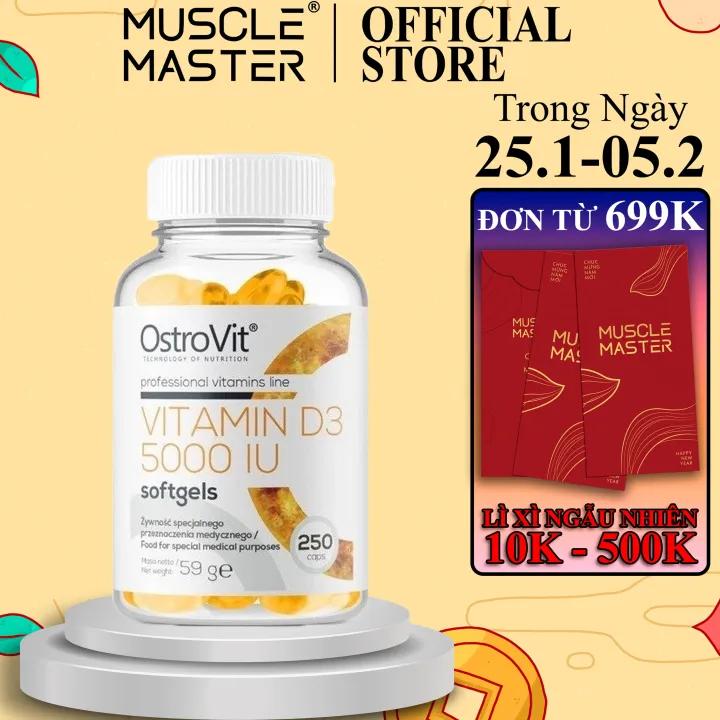 Thực Phẩm Bổ Sung Ostrovit Vitamin D3 5000IU 250 Viên
