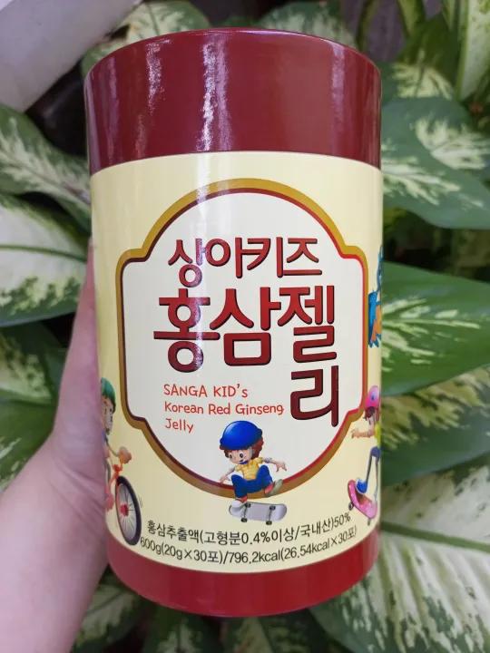 Thạch hồng sâm cho bé Sanga Baby Hàn Quốc hộp 30 gói