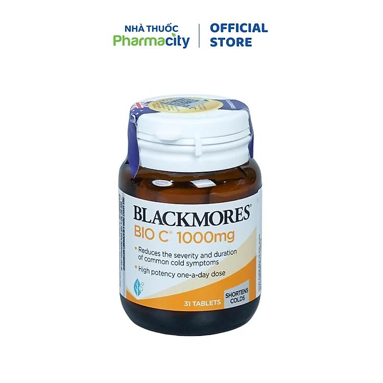 Thực phẩm bảo vệ sức khỏe viên uống bổ sung vitamin C Blackmores Bio C 1000mg (Hộp 31 viên)