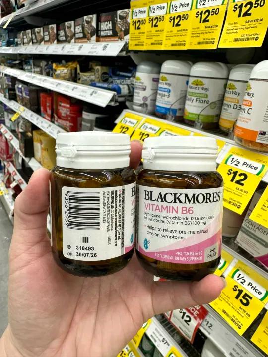 Viên Uống Bổ Sung Vitamin B6 Giúp Giảm Căng Thẳng Trước Kỳ Kinh Nguyệt Blackmores Vitamin B6