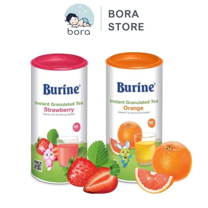 Trà cốm hoa quả Burine cho bé từ 6 tháng bổ sung vitamin C, tăng đề kháng, hòa tan nhanh