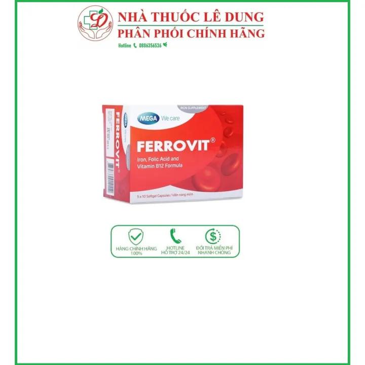 [Chính Hãng] Ferrovit - Viên uống bổ máu, bổ sung sắt cho phụ nữ có thai và trẻ em
