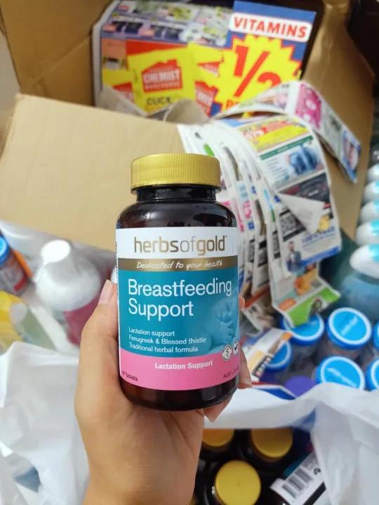 Viên uống lợi sữa Herbs Of Gold Breastfeeding Support 60 viên - Hàng Úc