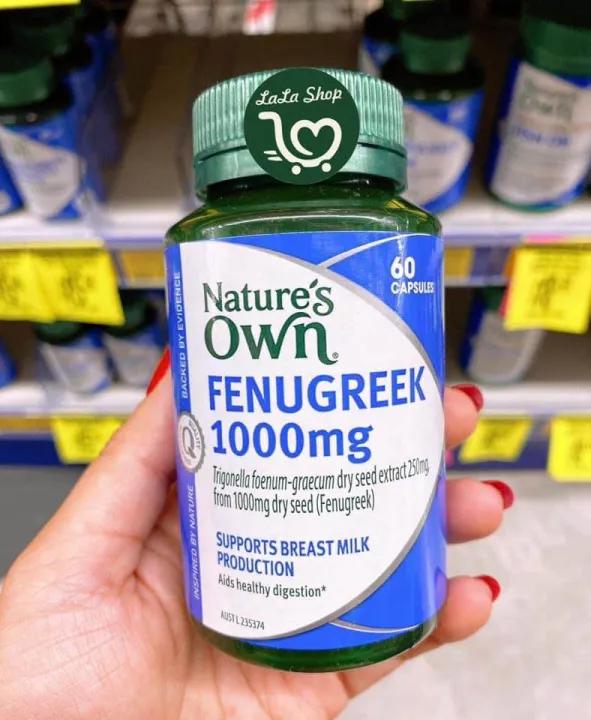 Viên uống lợi sữa nature's own fenugreek 1000mg