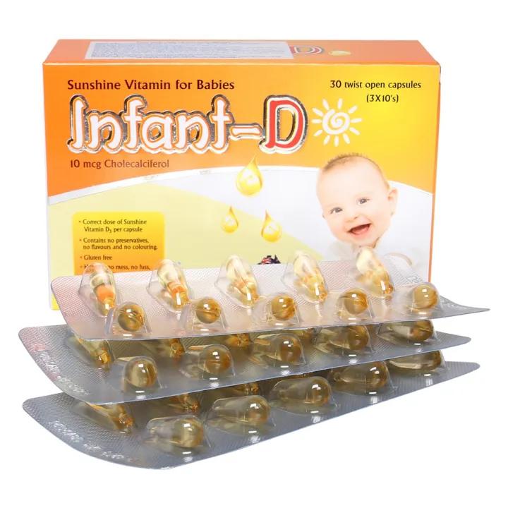 Infant D viên uống bổ sung Vitamin D cho trẻ - THỰC PHẨM BẢO VỆ SỨC KHỎE