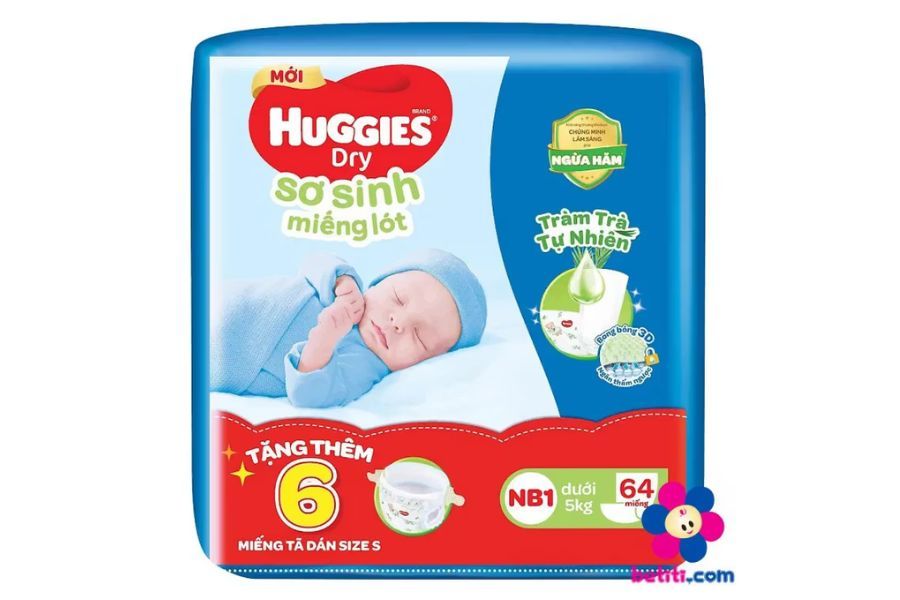 Bỉm Huggies Newborn – Lựa chọn dịu nhẹ cho làn da non nớt của bé yêu