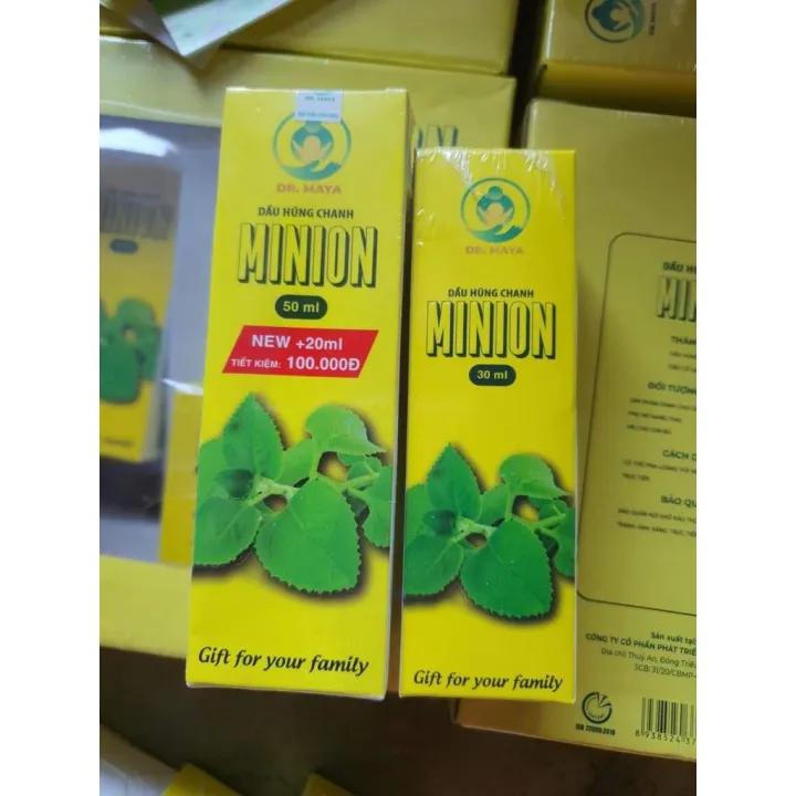 Tinh dầu húng chanh Minion LÊN MEN 30ml Dầu húng chanh Minion GOLD Tinh Dầu Húng Chanh Minion, Dầu Húng Chanh Minion- G1