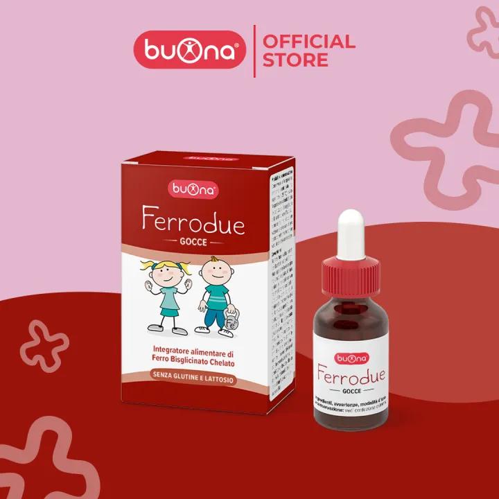 Buona Ferrodue - Sắt hữu cơ dạng nhỏ giọt Ferrodue, bổ sung sắt cho trẻ - Lọ 15ml