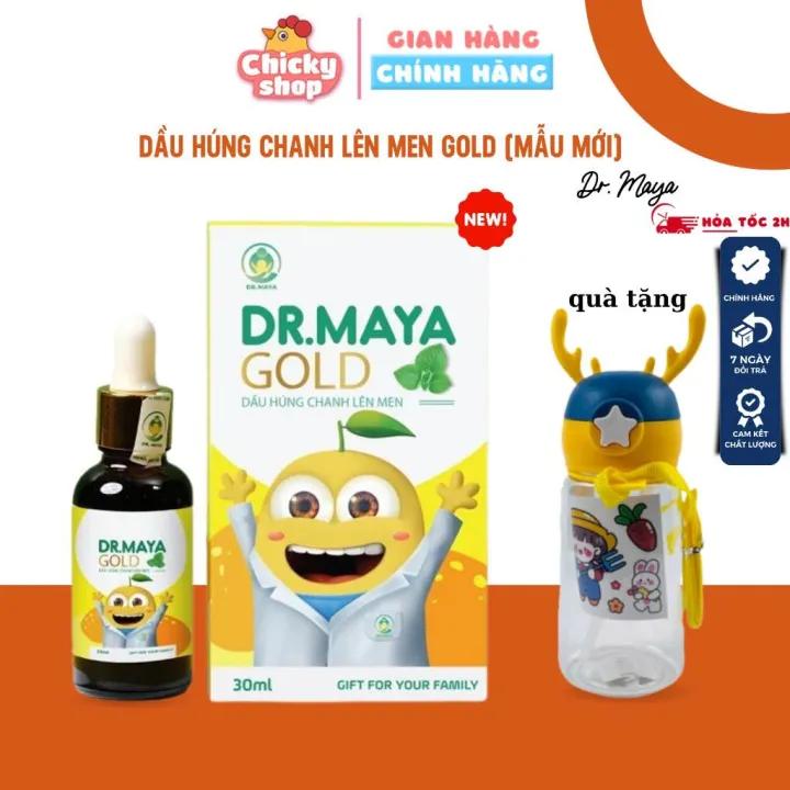 Dầu húng chanh lên men minion gold Dr. Maya 30ml tăng đề kháng, giảm ho, khò khè cho bé