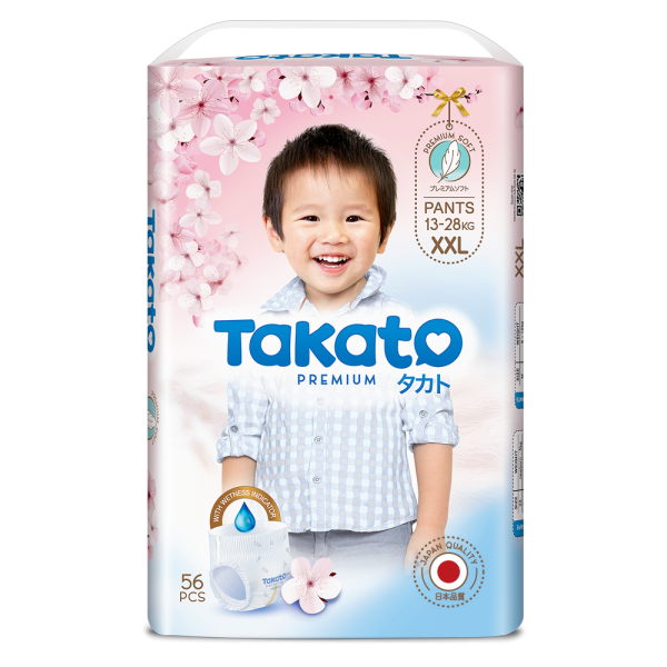 Tã quần Takato siêu mềm mại (XXL, 56 miếng)