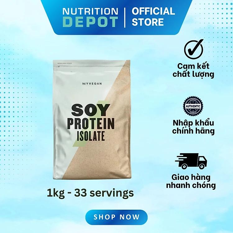 Bột Soy Protein Isolate Myprotein - Sữa bổ sung đạm từ đậu nành (túi 1kg) - Nutrition Depot Vietnam