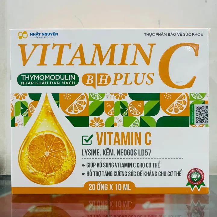 Vitamin C Plus - 20 ống x 10ml - Giúp bổ sung Vitamin C cho cơ thể. Hỗ trợ tăng cường sức đề kháng cho cơ thể.