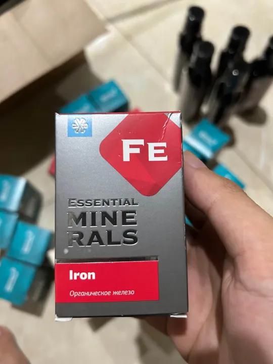 Thực phẩm bảo vệ sức khỏe Essential Minerals Iron Siberian, viên uống bổ sung sắt hữu cơ – 60 viên