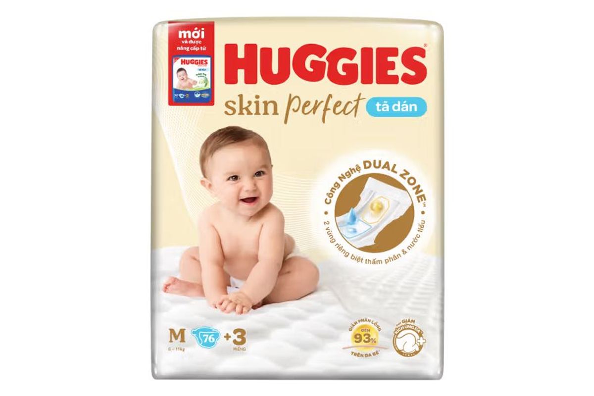 Hướng dẫn sử dụng tã dán sơ sinh Huggies đúng cách