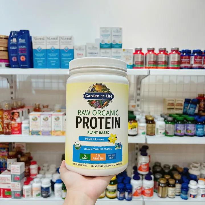 Bột Protein Hữu Cơ Thuần Chay Bổ sung Probiotics hỗ trợ hệ tiêu hoá vị Vani Garden of Life của Mỹ