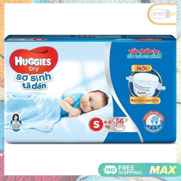 Tã dán Huggies S56/ NB74 (có + miếng)