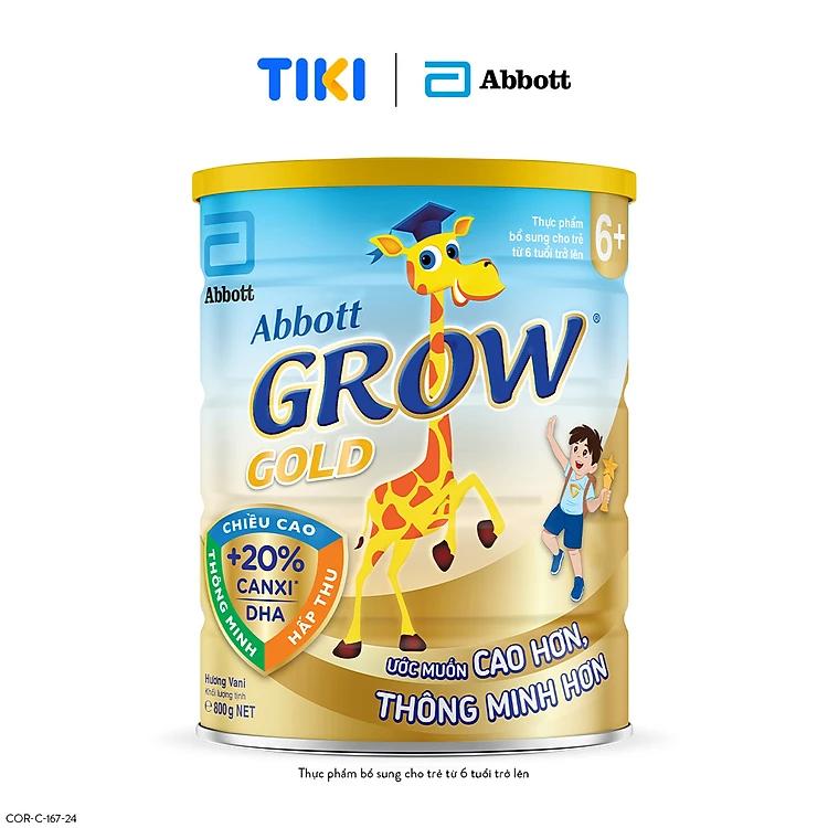 Sữa Abbott Grow Gold 6+ 800g cho trẻ từ 6 tuổi trở lên
