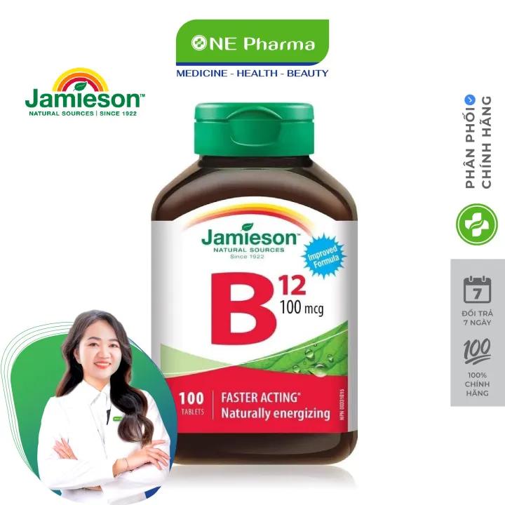 Viên Uống Jamieson Vitamin B12 Bổ Sung Vitamin B12 2500mcg 100 Viên
