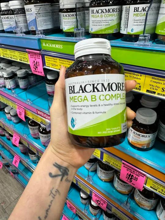 Viên uống bổ sung vitamin B Blackmores Mega B Complex 31/75 viên
