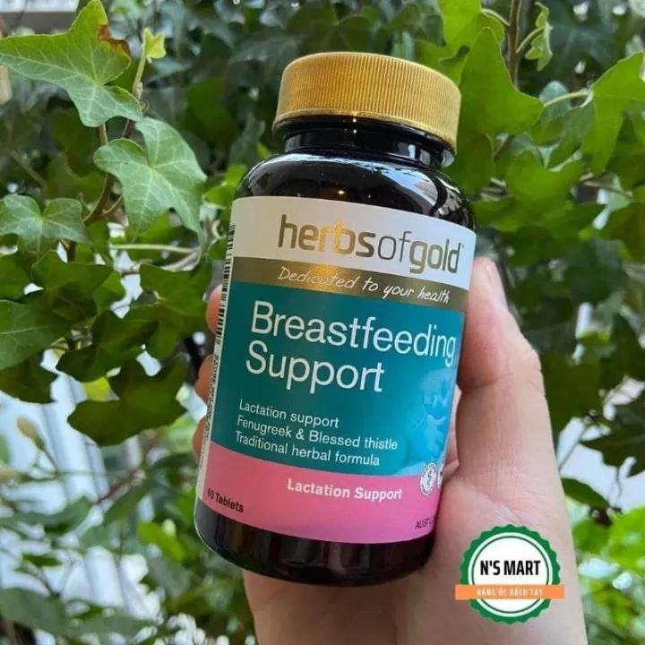 VIÊN UỐNG TĂNG TIẾT SỮA HERBS OF GOLD BREASTFEEDING SUPPORT 60 VIÊN