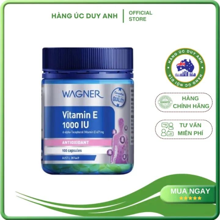 Viên Uống Bổ Sung Vitamin E 1000IU Wagner Của Úc 100 Viên
