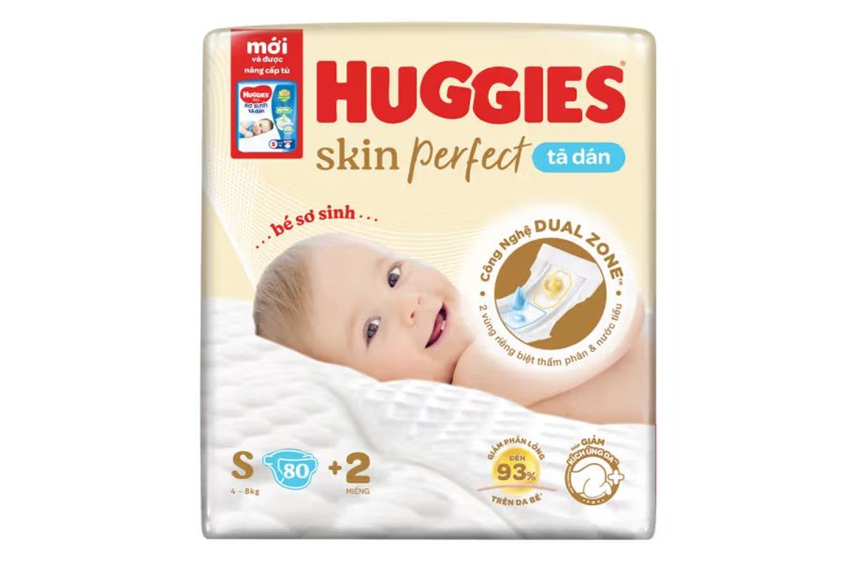 Một số lưu ý khi sử dụng tã dán sơ sinh Huggies