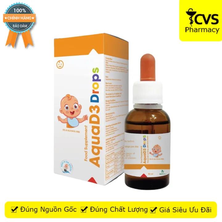 Aqua D3 Drops - Bổ sung Vitamin D3 cho trẻ em - Hộp 30ml