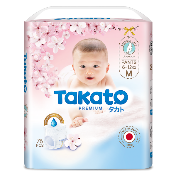Tã quần Nhật Bản Takato siêu mềm mại (M, 76 miếng)