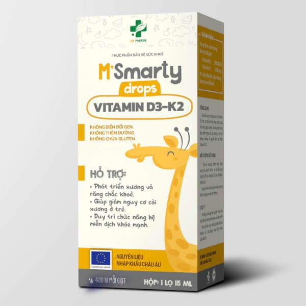 Thực phẩm bảo vệ sức khỏe VITAMIN D3 K2 Drops M'SMARTY