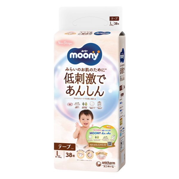 Tã dán Moony Natural/Moony Dịu nh