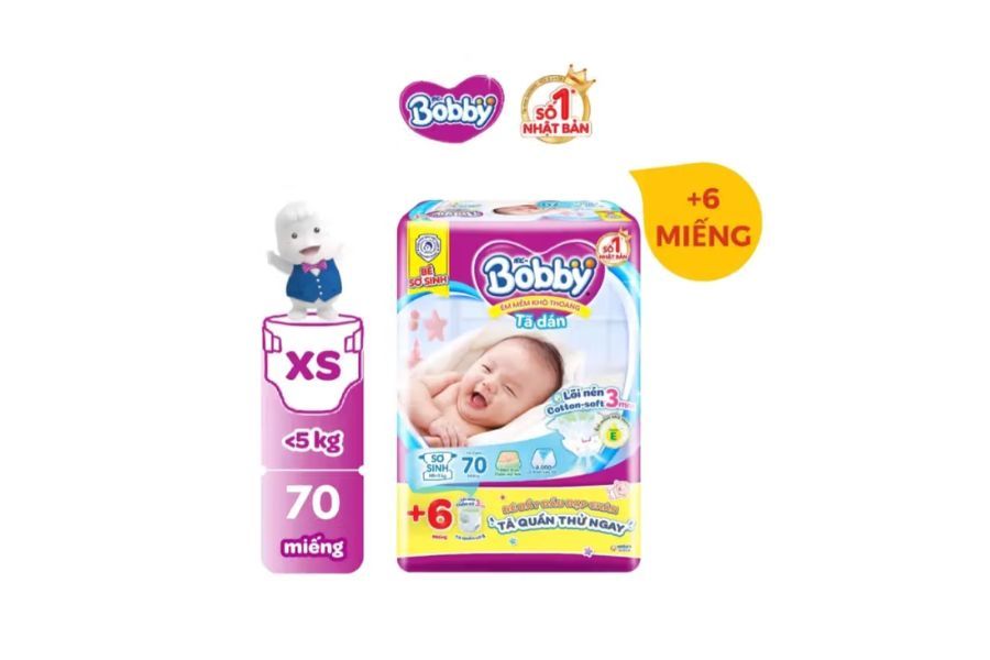 Bỉm tã dán Bobby
