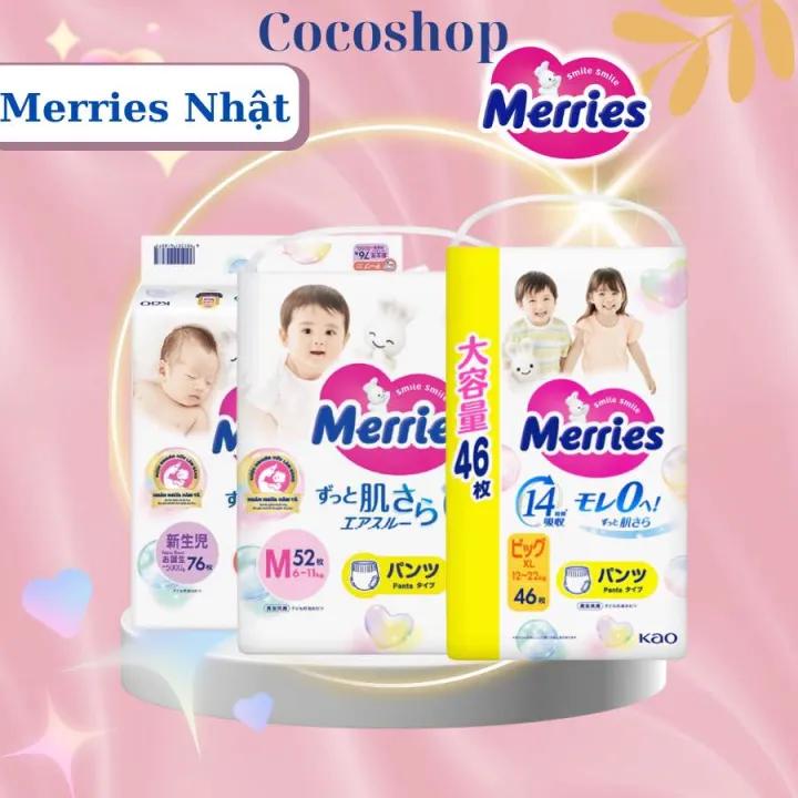 TÃ DÁN QUẦN MERRIES CÁC SIZE L54/ XL46/ XXL30