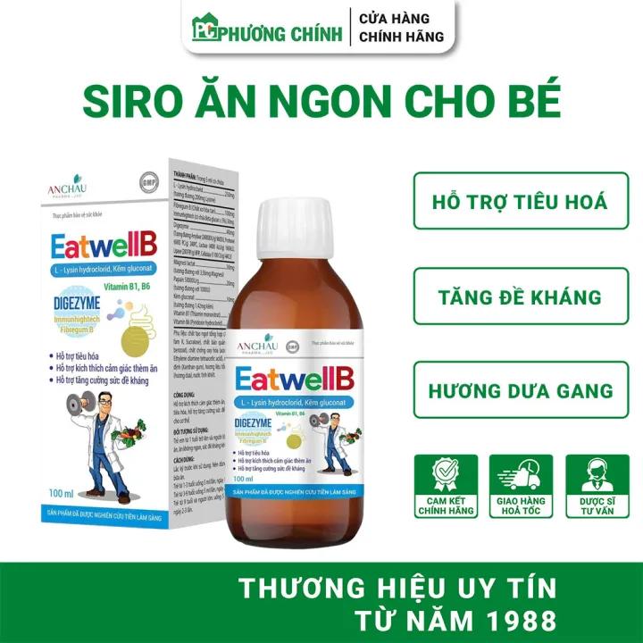 Siro Ăn Ngon Cho Bé EatwellB Digezyme Hỗ Trợ Tiêu Hoá, Tăng Đề Kháng 100ml