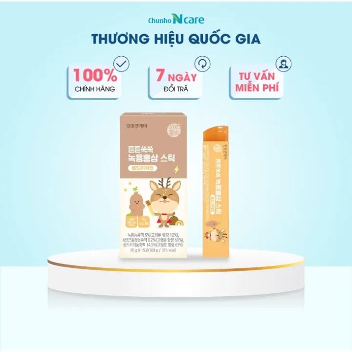 Thạch Hồng Sâm Dinh Dưỡng Trẻ Em Chunho Ncare - Hộp 15 Gói
