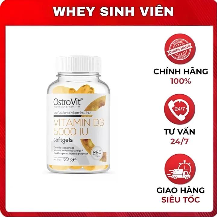 Thực Phẩm Bổ Sung Ostrovit Vitamin D3 5000IU 250 Viên