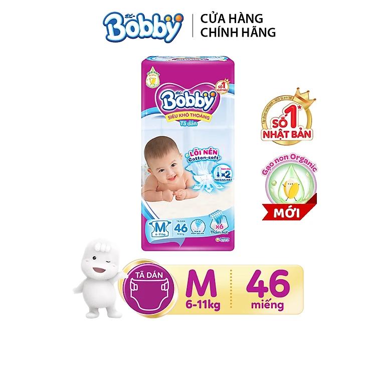 Tã dán Bobby Fresh siêu thấm - khô thoáng