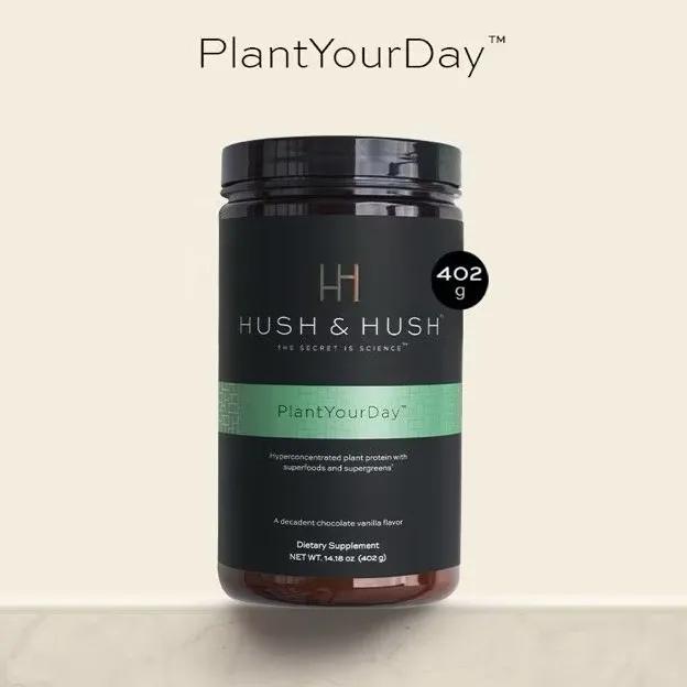 Bột Protein Thuần Chay Bổ Sung Vitamin & Năng Lượng - HUSH & HUSH PlantYourDay 402g